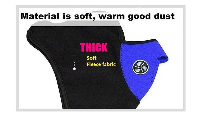 must ja sinine fliisist sall-mask sportimiseks