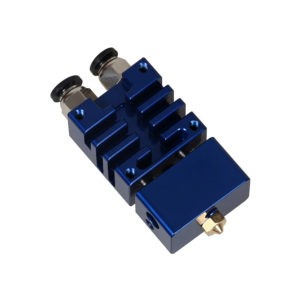 CBD Chitu 3D Printer Extruder Mixing nozzle blue and red ...