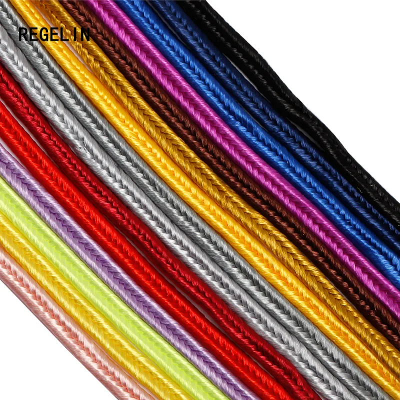 Top Trends: REGELIN ( About 30 Meters 3mm) Chinese Soutach Cord Nylon Rope Snake Belly Cords For DIY Chinese Knot Findings Shoppable Styles