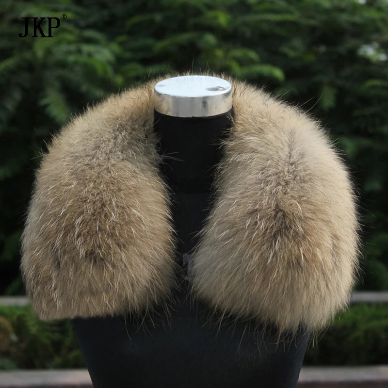 Top Trends: Real Raccoon Fur Scarf Women 100% Natural Raccoon Fur Collar Winter Warm Scarves Shoppable Styles