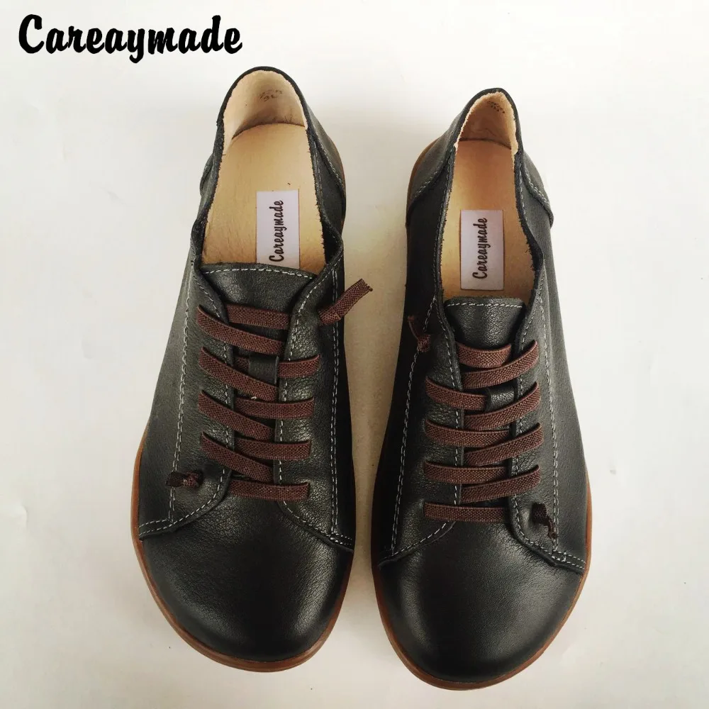 Top Trends: Careaymade-Head Layer Cowhide Pure Handmade Women&#039;s Shoes, women Soft Sole Wool Warm Fltas Shoes, Man Casual Shoes, big Size 6color Shoppable Styles