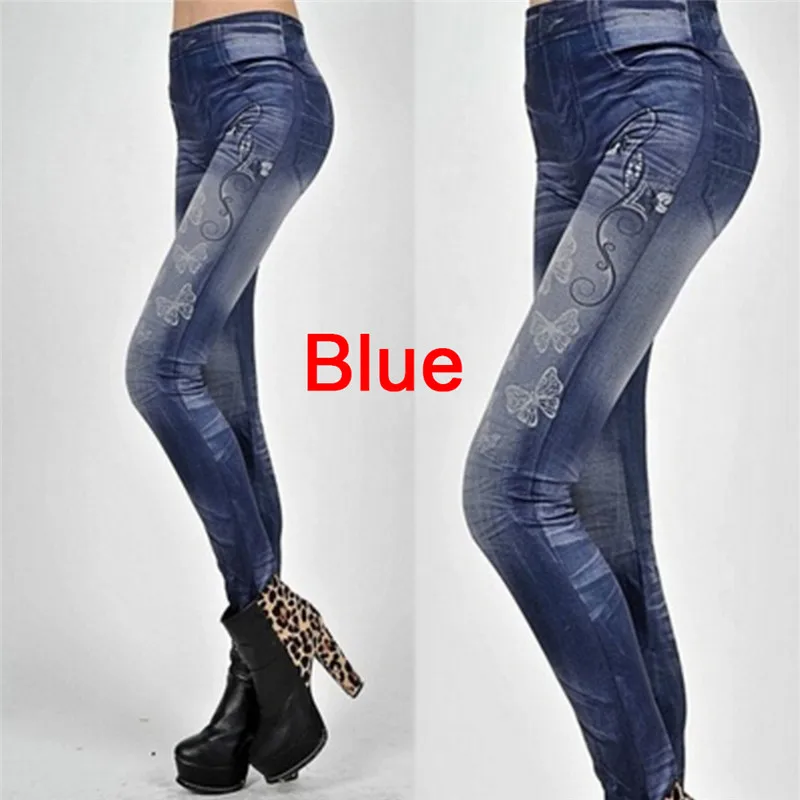 Top Trends: Fashion Women Denim High Waist Slim Fit Skinny Leggings Stretch Butterfly Star Jeggings Pencil Pants Shoppable Styles - Image 3