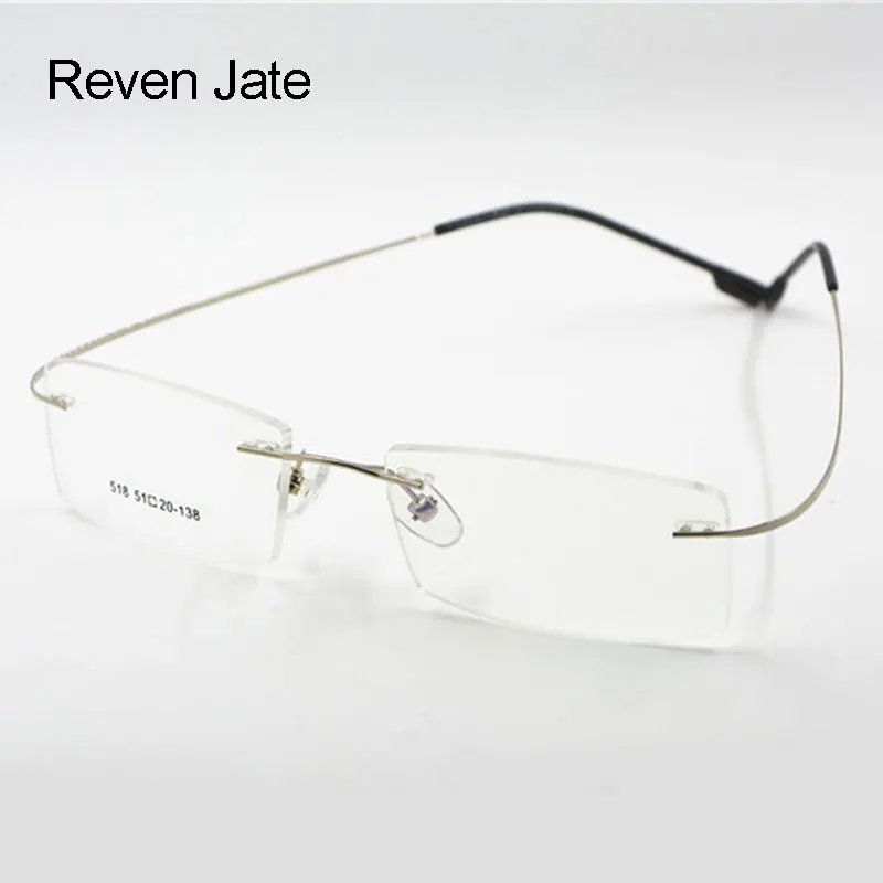 Top Trends: Reven Jate Flexible Titanium Alloy Rimless Eyeglasses Frame For Optical Prescription Glasses Eyewear For Women And Men Shoppable Styles