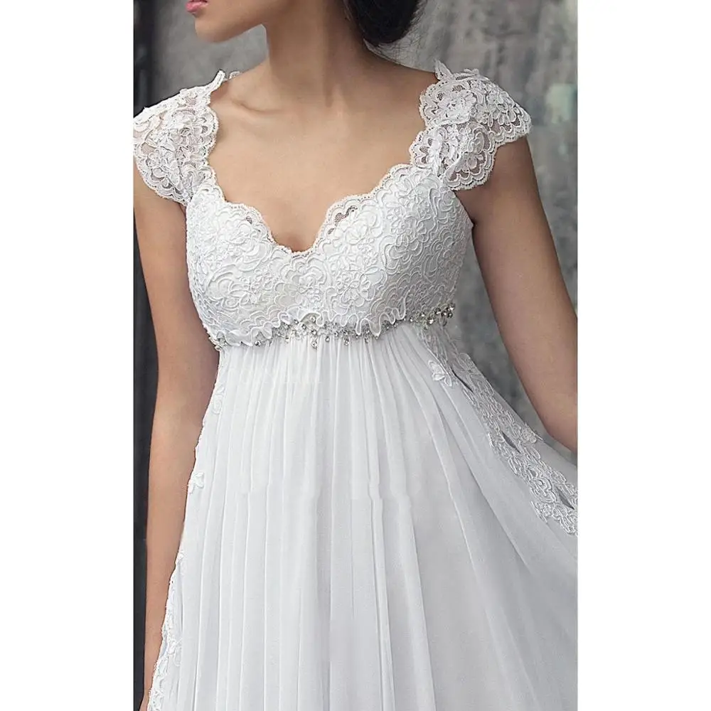 Top Trends: Vestido De Noiva Chiffon Wedding Dress High Waist Maternity Wedding Gowns For Pregnant Women Custom Made Empire Bride Dresses Shoppable Styles - Image 4