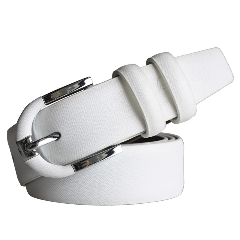 Top Trends: Promotion New Arrival Genuine Leather Belt Women White With Casual Pin Buckles Designer Belts Men High Quality Free Shipping Shoppable Styles