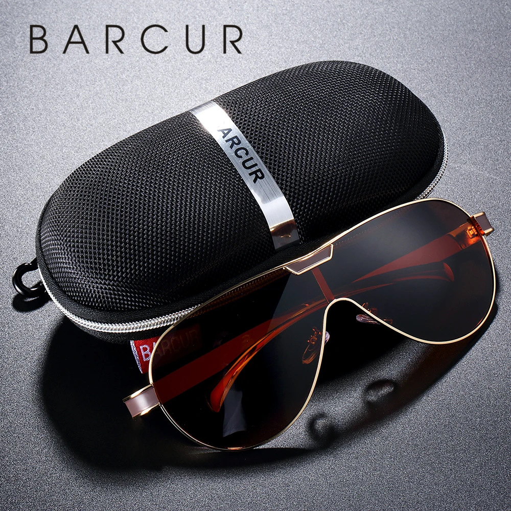 Top Trends: BARCUR Driving Polarized Sunglasses Men Brand Designer Sun Glasses For Men Sports Eyewear Lunette De Soleil Homme Shoppable Styles