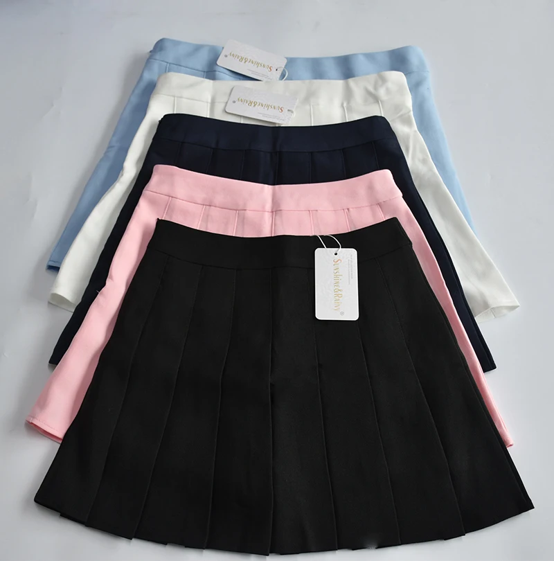Elegant half pleated high waist mini skirt | Uniqistic.com