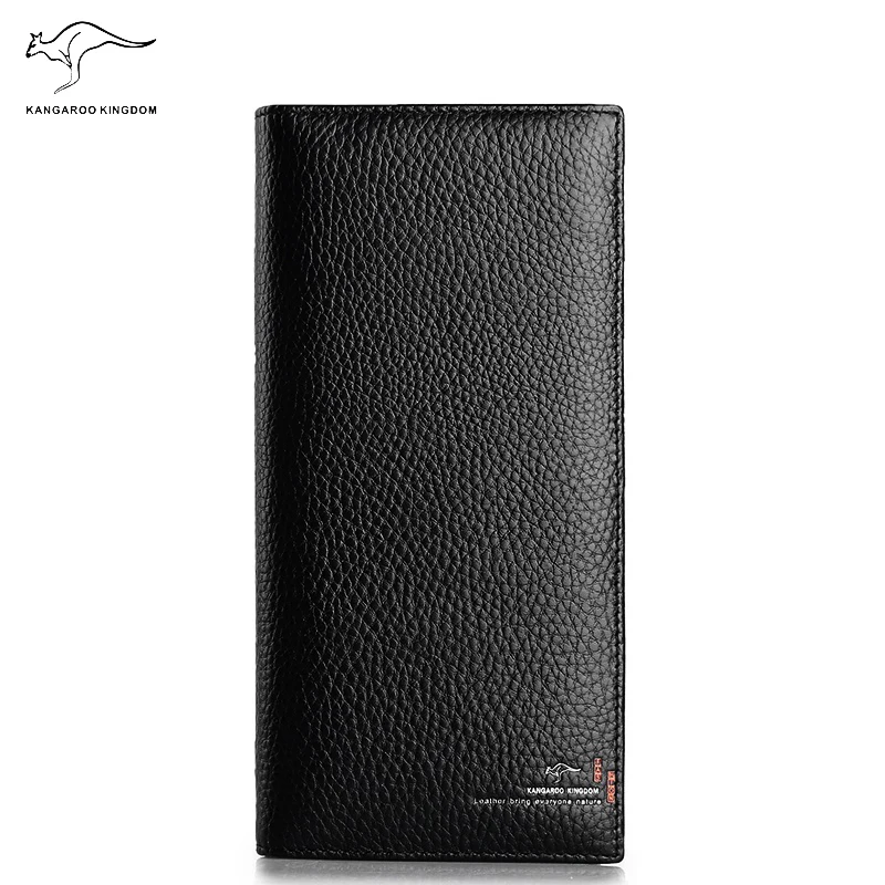 Top Trends: Kangaroo Kingdom Brand Men Wallets Long Genuine Leather Wallet Purse Shoppable Styles