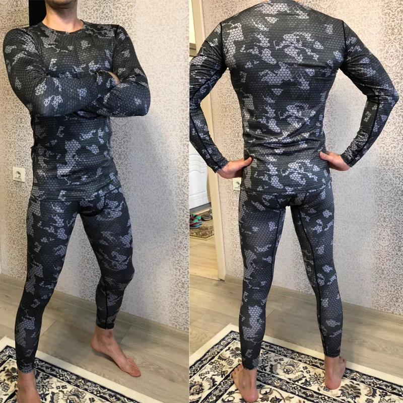 Top Trends: Men's Fitness Running Tights Gym Training Pants Camouflage Tracksuit Compression Pants Jogging Clothing Leggings Rashgard Men Shoppable Styles