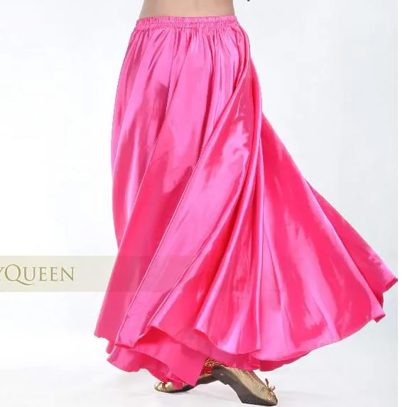 Top Trends: Waist 37 Inch Professional Women Belly Dancing Clothes 360 Degree Skirts Flamenco Skirts Satin Belly Dance Skirt Shoppable Styles - Image 4