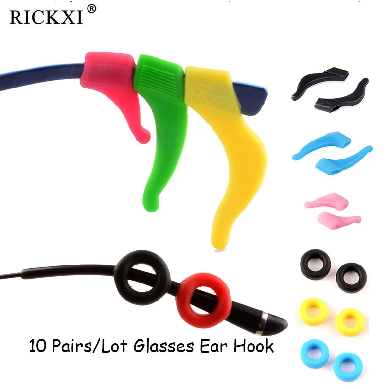 Top Trends: 10Pairs / lot Anti Slip Silicone Glasses Ear Hooks For Kids And Adults Round Grips Eyeglasses Sports Temple Tips Soft Ear Hook Shoppable Styles