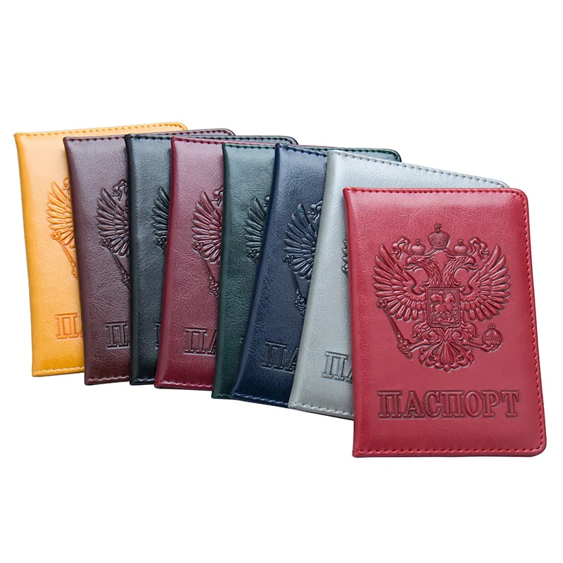 Top Trends: New High Quality Passport Cover For Men Women Travel Passport Case Russia Travel Document Cover SIM Passport Holders Shoppable Styles