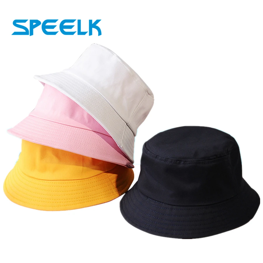 Top Trends: New Unisex Cotton Bucket Hats Women Summer Sunscreen Panama Hat Men Pure Color Sunbonnet Fedoras Outdoor Fisherman Hat Beach Cap Shoppable Styles