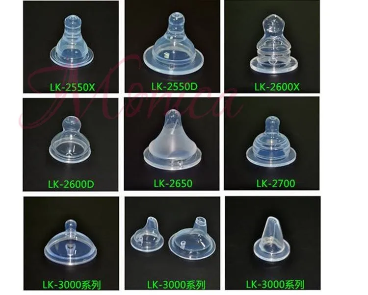 erinevad läbipaistvad silikoonist meditsiinilised tarvikud mustal taustal