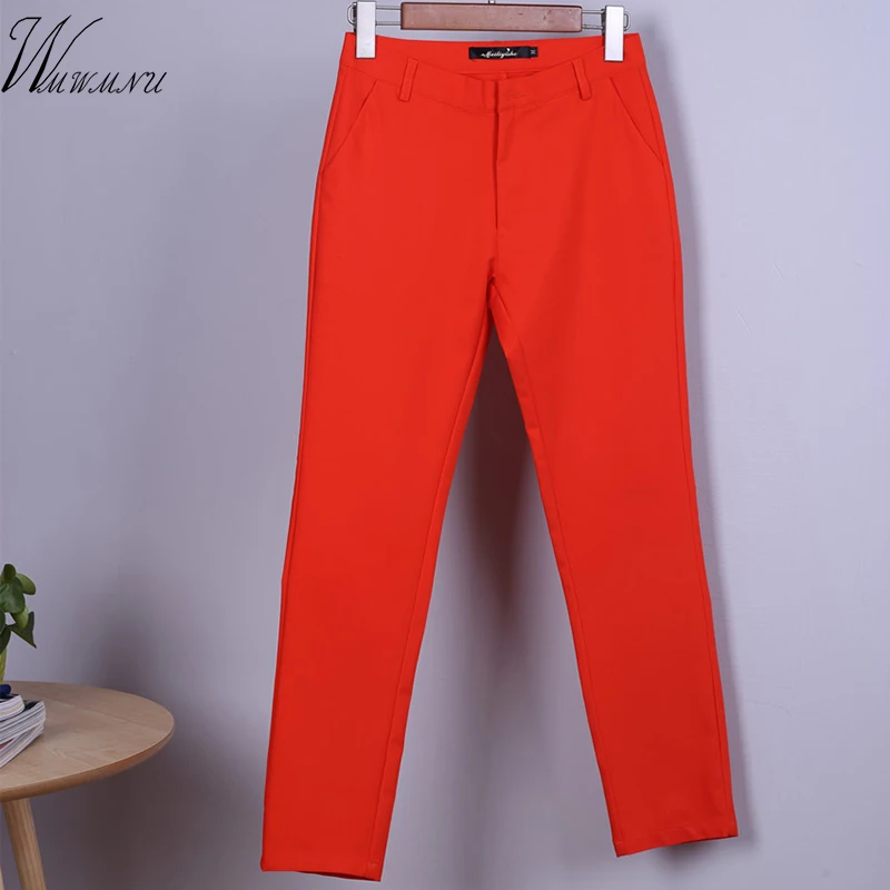 Top Trends: Women Spring Candy Colors Pencil Pants Elegant Stretch Plus Size 4xl Mom Spodnie Leggings Pantalones Fashion Skinny Trousers Shoppable Styles