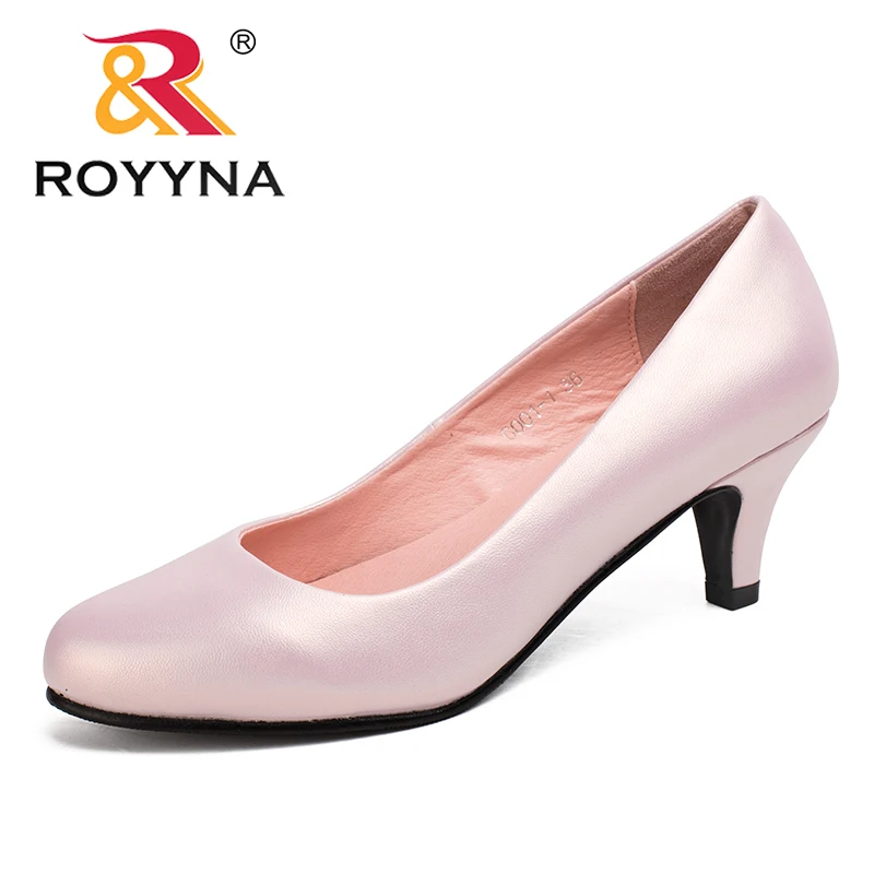 Top Trends: ROYYNA Spring Autumn New Styles Pumps Women Big Size Fashion Sexy Round Toe Sweet Colorful Soft Women Shoes Shoppable Styles