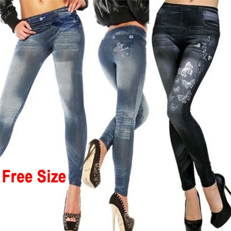 Top Trends: Fashion Women Denim High Waist Slim Fit Skinny Leggings Stretch Butterfly Star Jeggings Pencil Pants Shoppable Styles