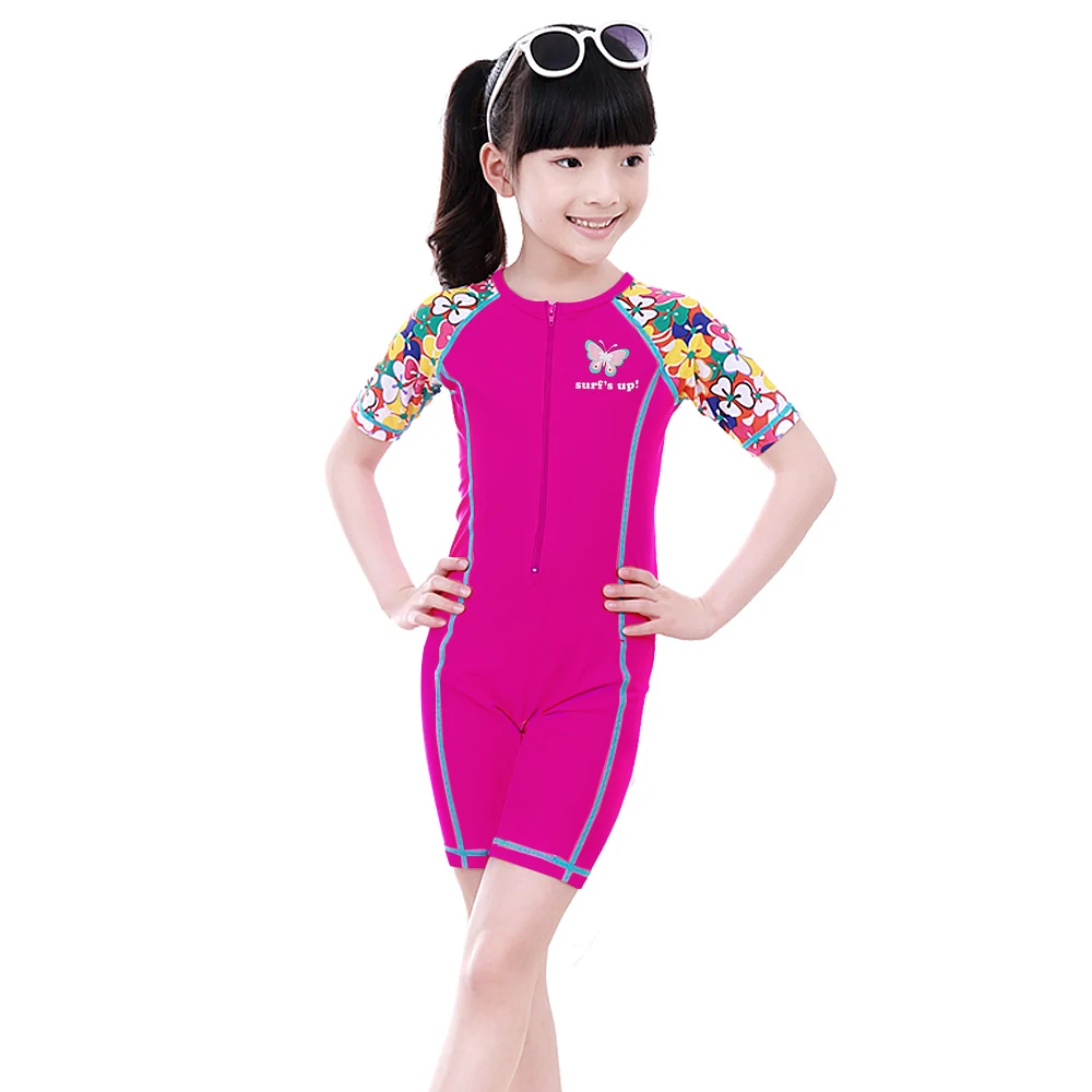 Top Trends: BAOHULU Print Short Sleeve Girls Swimwear One Piece UPF UV50+ Swimsuit Kids Summer Swimming Suit For Girls 3-10 Yrs Wholesale Shoppable Styles