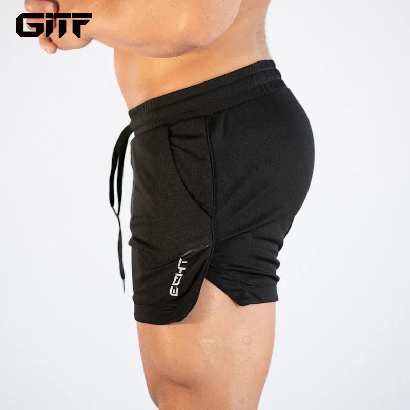 Top Trends: GITF Mens Gym Training Shorts Men Sports Casual Clothing Fitness Workout Running Grid Quick-drying Compression Shorts Athletics Shoppable Styles