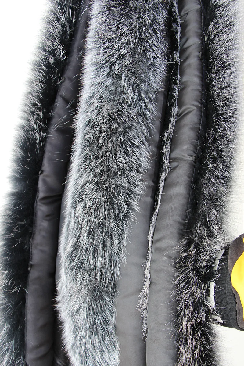 Top Trends: 100% Natural Real Fox Fur Collar Women Scarf Winter Coat Neck Cap Long Warm Genuine Real Fur Scarf 12-31 Shoppable Styles - Image 5