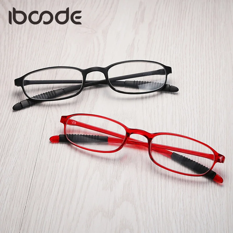 Top Trends: Iboode Flexible Reading Glasses Men Women Ultralight Soft Presbyopic Eyeglasses Unisex Eyewear Male Goggle Mirror Spectacle Shoppable Styles