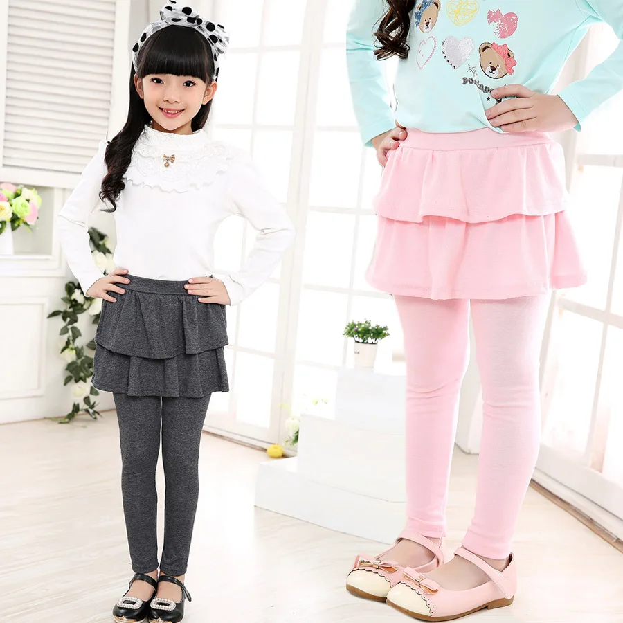 Top Trends: SheeCute New Arrival Spring Autumn Girls Leggings Girls Skirt-pants Cake Skirt Girl Baby Pants Kids Leggings 3-11Y Q2306 Shoppable Styles - Image 3