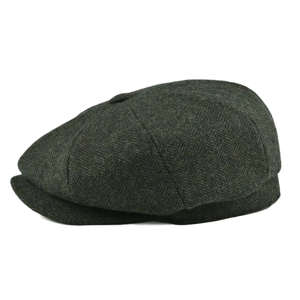 Top Trends: BOTVELA Wool Tweed Newsboy Cap Herringbone Men Women Classic Retro Hat With Soft Lining Driver Cap Black Brown Green 005 Shoppable Styles - Image 4