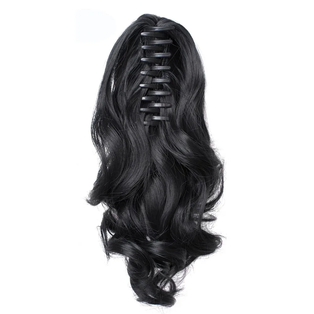 Top Trends: TOPREETY Synthetic Hair Heat Resistant Synthetic Hair Fiber 90gr Wavy Claw Clip In / on Ponytail Extensions CP-222 Shoppable Styles