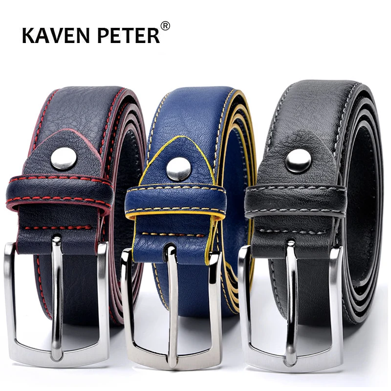 Top Trends: Hot Sale Leather Belt Men Italian Design Casual Men&#039;s Leather Belts For Jeans Mens Belts Luxury Designer Belts Men High Quality Shoppable Styles