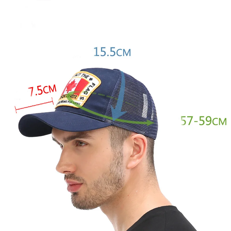 Top Trends: DSQICOND2 Maple Leaf Mesh Baseball Cap DSQ2 Letters High Quality Men Women Cap Custom Design ICON Logo Cap Bonnet Homme Dad Hat Shoppable Styles - Image 5