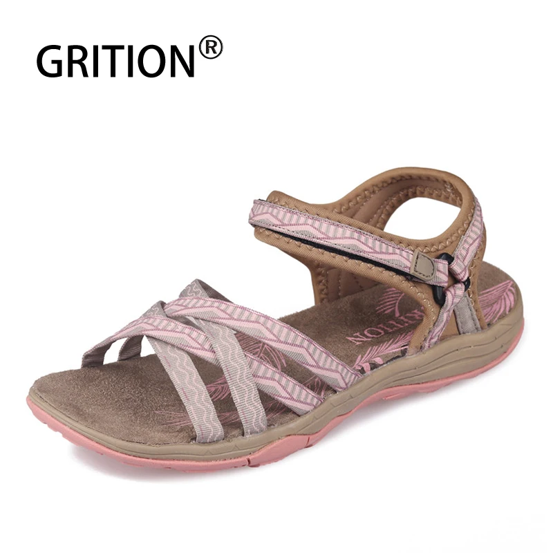 Top Trends: GRITION Women Sandals Fashion High Quality Summer Female Shoes Outdoor Ladies Flat Casual Sandals 2020 Anti-slip Trekking Shoes Shoppable Styles