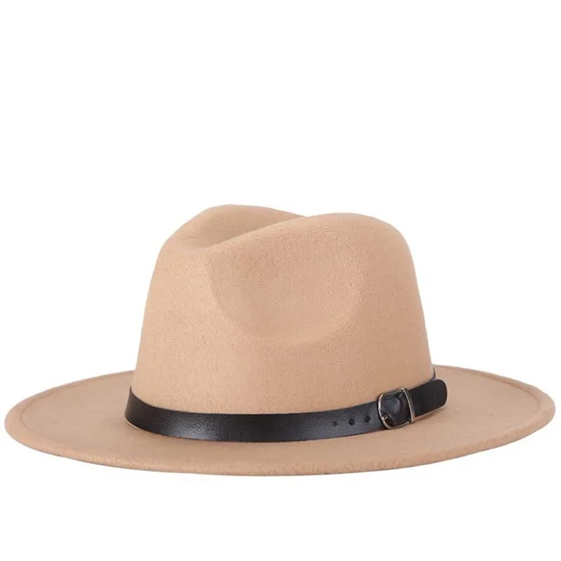 Top Trends: Free Shipping 2022 New Fashion Men Fedoras Women's Fashion Jazz Hat Summer Spring Black Woolen Blend Cap Outdoor Casual Hat X XL Shoppable Styles - Image 3