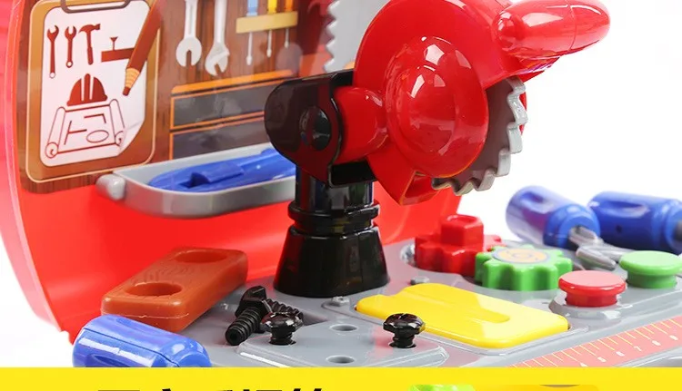 laste mängu tööristakomplekt koos erinevate värviliste tööriistadega