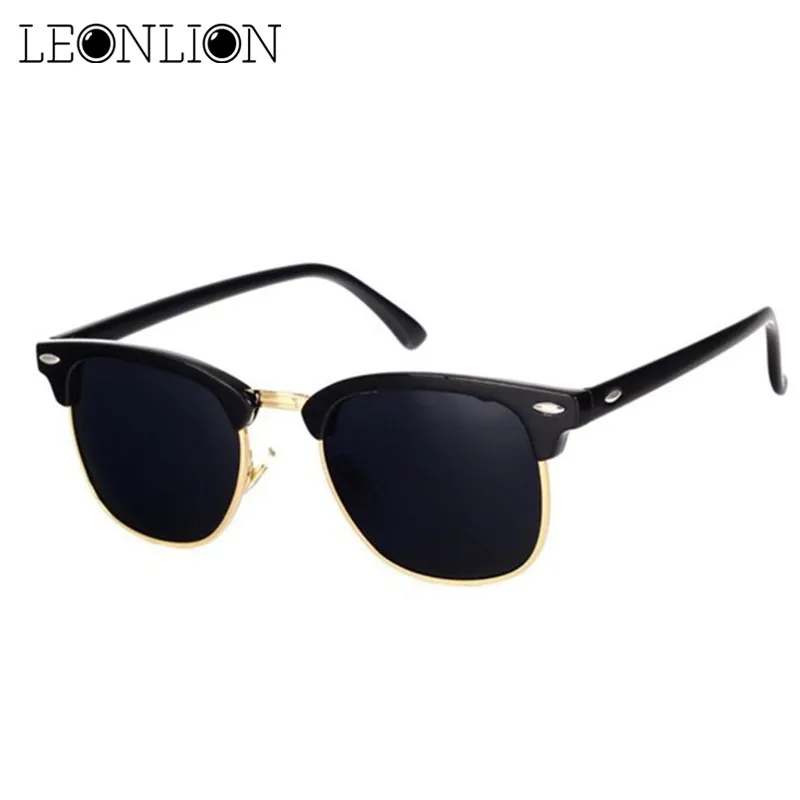 Top Trends: LeonLion Polarized Semi-Rimless Sunglasses Women / Men Polarized UV400 Classic Brand Designer Retro Oculos De Sol Gafas Shoppable Styles