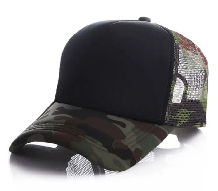 Top Trends: 100% Acrylic Custom Logo Camo Baseball Caps DIY Print Logo Snapbacks Hats Adult Summer Camouflage Mesh Net Trucker Hats Shoppable Styles - Image 3