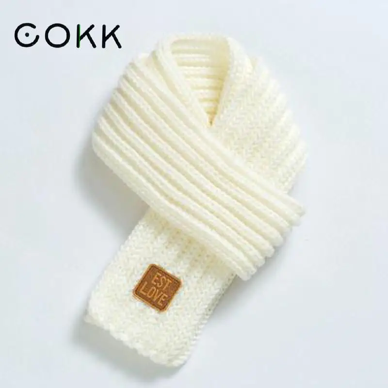 Top Trends: COKK Kids Scarf Boys Girls Baby Winter Warm Scarf Women Knit Shawl Scarf Children Neck Collar Keep Warm Accessories Cheap Parent Shoppable Styles