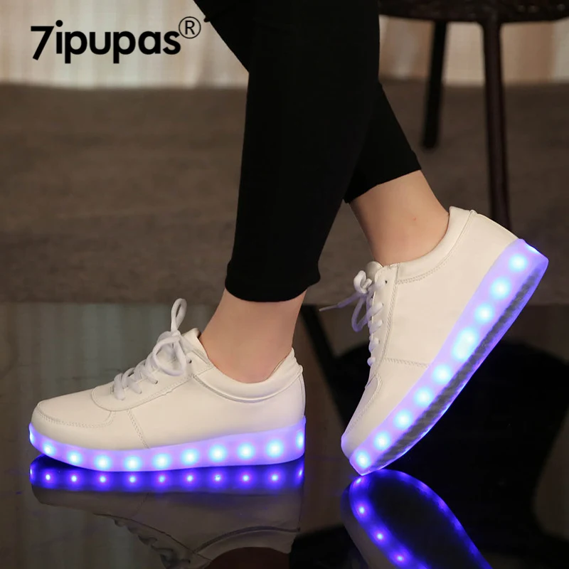 Top Trends: Led Slippers USB Illuminated Krasovki Luminous Sneakers Glowing Kids Shoes Children With Light Sole Sneakers For Girls&boys Shoppable Styles