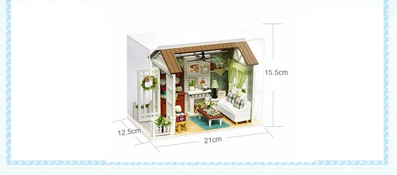 Väike möbleeritud nukumaja meisterdamiseks | kujundav pilt e-kaubamaja pildikogust