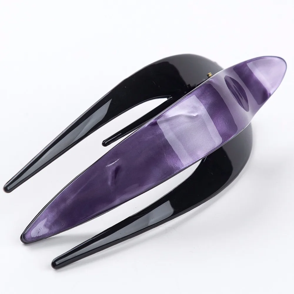 Top Trends: Side Slide Large Size Hair Claws Purple And Tokyou Hair Clip 13cm Hair Accessories For Hair Up Shoppable Styles