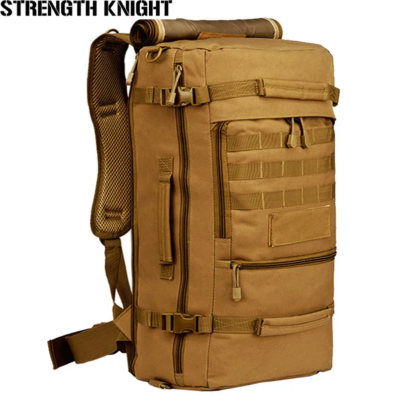 Top Trends: Brand 50L Waterproof Nylon Backpack Military Unisex Men's Backpacks For Laptop Women Notebook Bag Backpack 14 To17 Inch Shoppable Styles