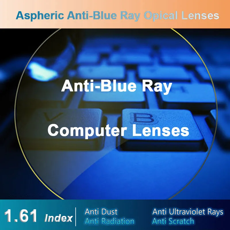 Top Trends: 1.61 Anti-Blue Ray Single Vision Men And Women Optical Lenses Prescription Vision Correction Lenses For Digital Devices Shoppable Styles