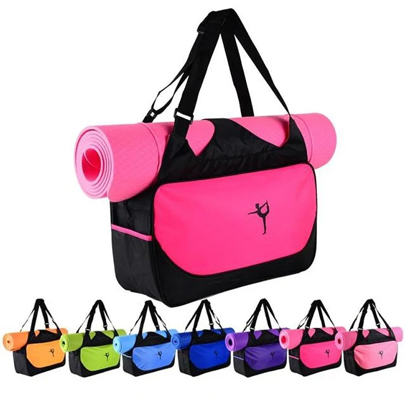 Top Trends: Large Yoga Sport Bag Clothes Backpack Men Women Shoulder Waterproof Yoga Pilates Mat Case Bag Carriers Gym Without Mat Shoppable Styles