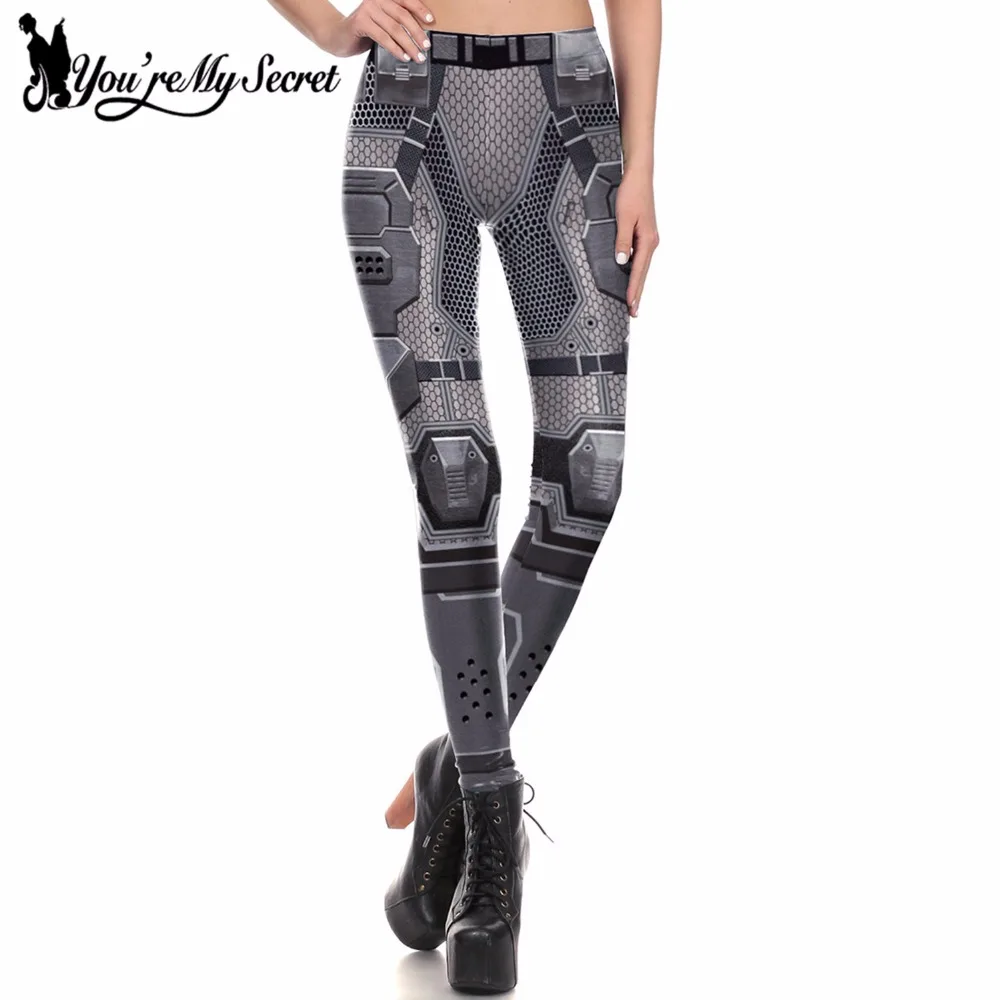 Top Trends: You&#039;re My Secret Machinery Leggings Women Armor Digital Print Cosplay Slim Fitness Leggins Women Workout Leggings Wholesalers Shoppable Styles