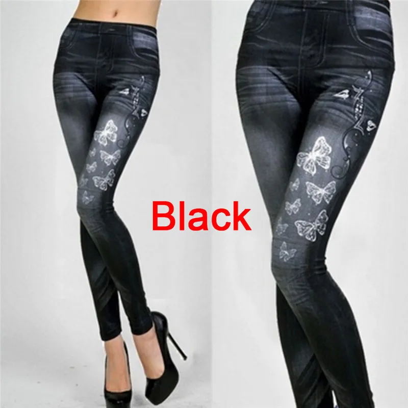 Top Trends: Fashion Women Denim High Waist Slim Fit Skinny Leggings Stretch Butterfly Star Jeggings Pencil Pants Shoppable Styles - Image 2