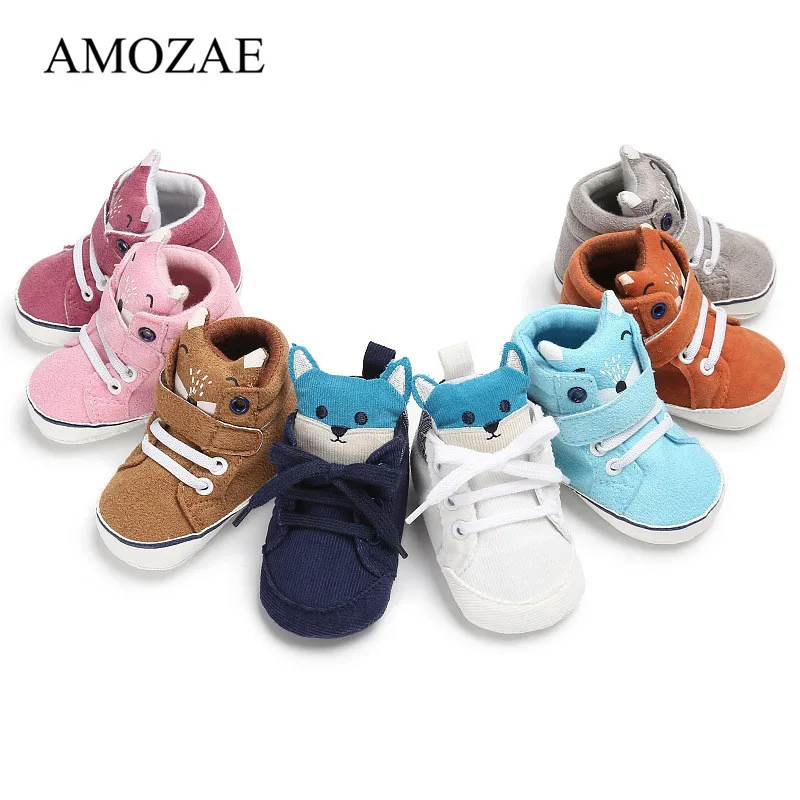 Top Trends: Baby Boy Girls Cute Casual Baby Shoes Toddler Amozae Newborn Baby Girls Autumn Fox Head Lace First Walkers Warm Sneakers Shoes Shoppable Styles