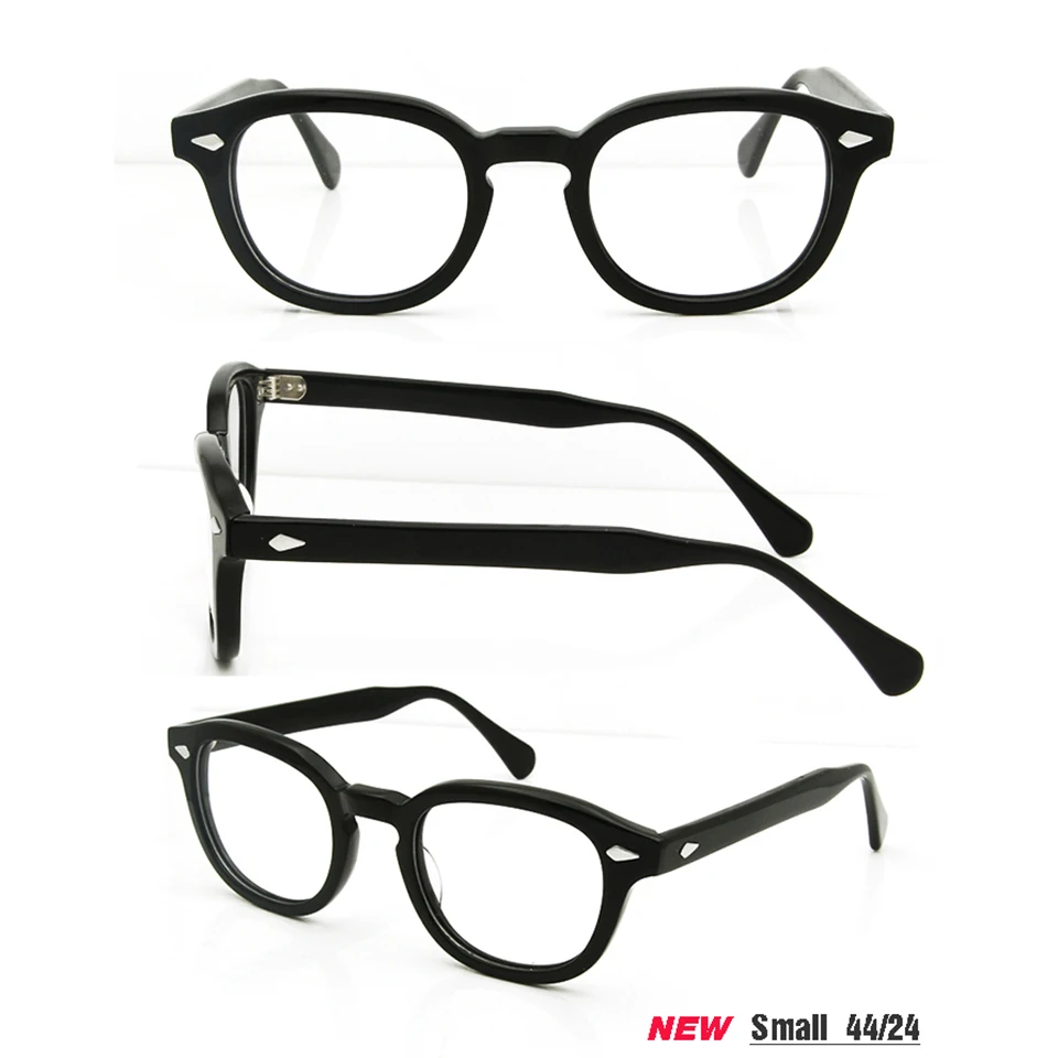 Top Trends: High Quality Acetate Johnny Depp Style Glasses Frame Men Retro Vintage Prescription Glasses Women Optical Spectacle Frame Round Shoppable Styles - Image 5