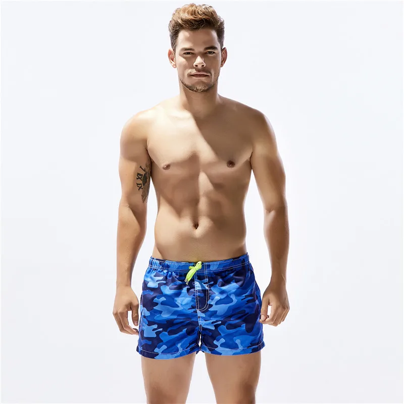 Top Trends: New Men's Shorts SEOBEAN Brand Polyester Casual Summer Sea Beach Quick Dry Pants Boxer Shorts Print Camouflage Beachwear 70304 Shoppable Styles