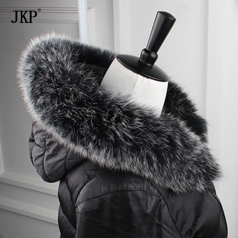 Top Trends: 100% Natural Real Fox Fur Collar Women Scarf Winter Coat Neck Cap Long Warm Genuine Real Fur Scarf 12-31 Shoppable Styles - Image 2