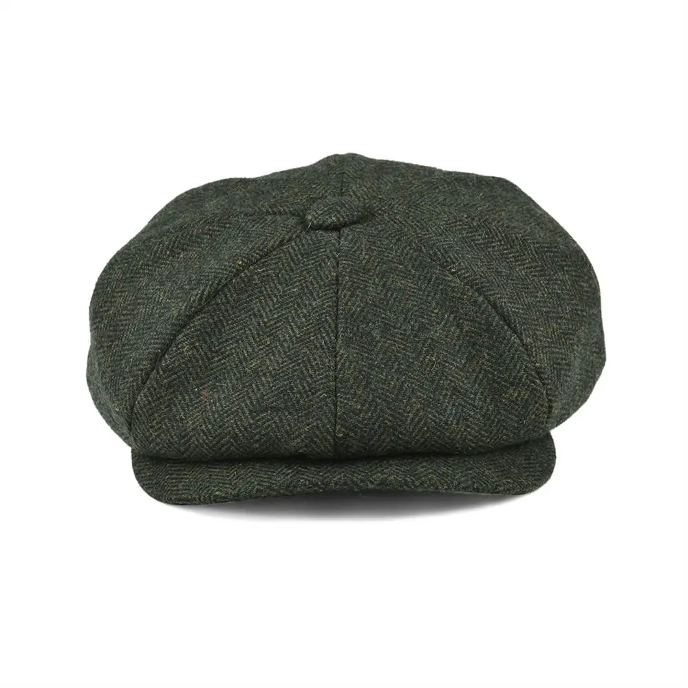 Top Trends: BOTVELA Wool Tweed Newsboy Cap Herringbone Men Women Classic Retro Hat With Soft Lining Driver Cap Black Brown Green 005 Shoppable Styles - Image 2