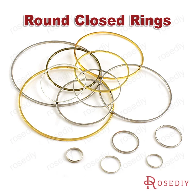 Top Trends: Wholesale 8mm 9mm 10mm 14mm 20mm 25mm 30mm 40mm 50mm 80mm Round Copper Closed Ring Diy Findings(JM6438) Shoppable Styles